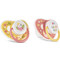Lorelli Πιπίλες Σιλικόνης 6m+ Yellow Pink 2τμχ