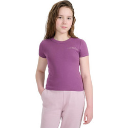 4F Παιδικό T-Shirt Κοντομάνικο Μωβ 4FJWAW25TTSHF2389-50S