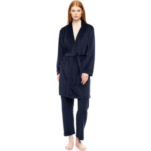 Pink Label Γυναικεία Ρόμπα Χειμωνιάτικη Βελουτέ Navy Μπλε W1893 Pink Label Γυναικεία Ρόμπα Χειμωνιάτικη Βελουτέ Navy Μπλε W1893
