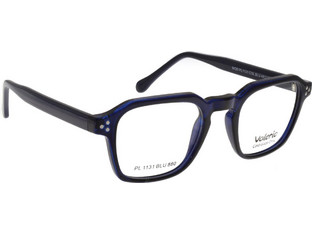 Valerio PL 1131 BLU Ανδρικός Σκελετός Γυαλιών Οράσεως Κοκάλινος Μαύρος