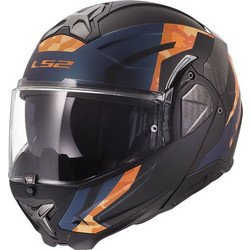 LS2 FF910 Advant II Glide Matt Black Orange Κράνος Μηχανής Flip-Up 1750gr