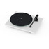 Project Audio T1 Evo Πικάπ με Προενίσχυση Satin White + Ortofon OM10e