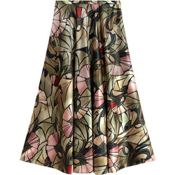 Ted Baker Μίντι Φούστα Σατέν Ψηλόμεση Χακί 281183