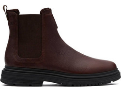 Clarks Badbury Easy Ανδρικά Chelsea Μποτάκια Καφέ 26183258