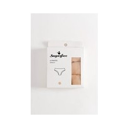 Sugarfree Γυναικεία Slip Χωρίς Ραφές Μπεζ 3Pack 25732001