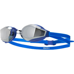 TYR Stealth-X Mirrored Performance Γυαλάκια Κολύμβησης Ενηλίκων Αντιθαμβωτικά Μπλε Γκρι