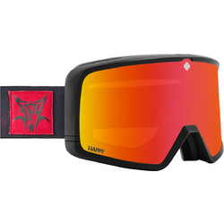 SPY Megalith Μάσκα Σκι & Snowboard Ενηλίκων Μαύρη με Φακό Καθρέπτη Πορτοκαλί