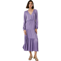 Pepe Jeans Ohanna Midi Φόρεμα για Γάμο / Βάπτιση Σατέν Λιλά PL953760-433