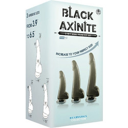 NMC Black Axinite 3 in 1 IV Σετ Πρωκτικές Σφήνες Μαύρες 3τμχ