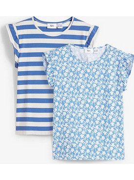 Bonprix Παιδικό T-Shirt Κοντομάνικο Γαλάζιο Λευκό 90840095