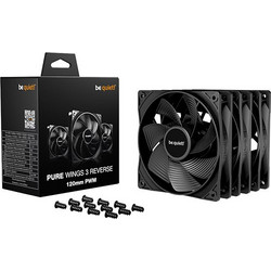 Be Quiet Pure Wings 3 Reverse Case Fan 120mm με Σύνδεση 4-Pin PWM 3τμχ Black