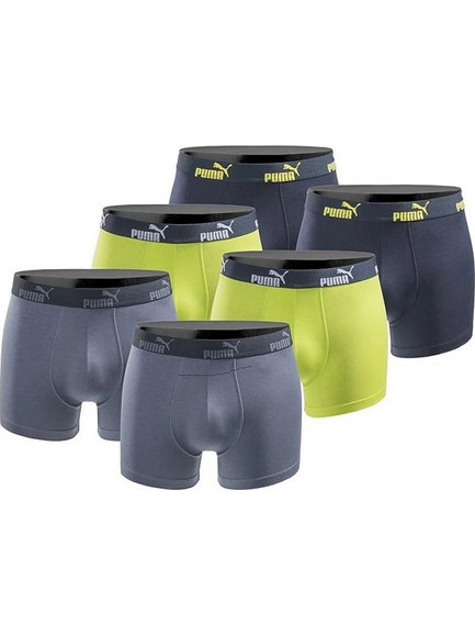 Puma Ανδρικά Μποξεράκια Σετ 6Pack 1000035474 Navy/LIme