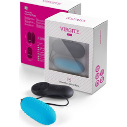 Virgite G4 Bullet Δονητής Egg για Ζευγάρια με Τηλεχειριστήριο Μπλε