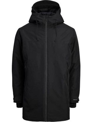 Jack & Jones Ανδρικό Μπουφάν Χειμωνιάτικο Παρκά Μαύρο 12283168