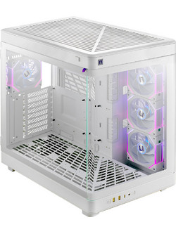 Turbo-X Nemesis Snow Gaming Full Tower Κουτί Υπολογιστή RGB με Πλαϊνό Παράθυρο