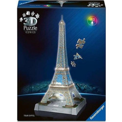 Puzzle Ravensburger Eiffel Tower Night Edition Led 3D 216 Κομμάτια