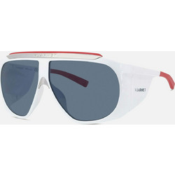 Vuarnet VU40037U-Y 21V Γυναικεία Γυαλιά Ηλίου Μάσκα Κοκάλινα Λευκά με Μαύρο Φακό