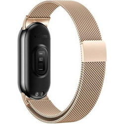 Beline Magnetic Λουράκι Μεταλλικό Rose / Gold (Xiaomi Smart Band 9 / 8)