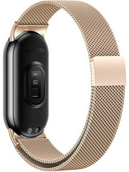 Beline Magnetic Λουράκι Μεταλλικό Rose / Gold (Xiaomi Smart Band 9 / 8)