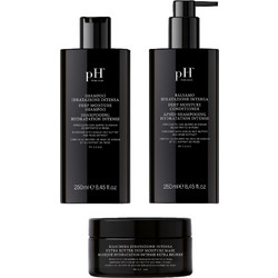 pH Laboratories Deep Moisture Σετ Περιποίησης Μαλλιών Conditioner 250ml + Μάσκα 200ml + Σαμπουάν 250ml