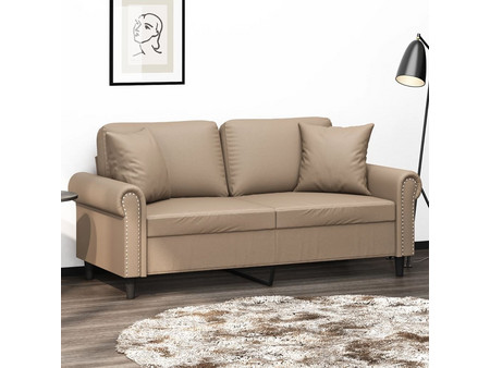 vidaXL Διθέσιος Καναπές από Δερματίνη Καφέ 172x77x80cm 3200934