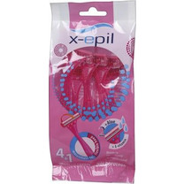 X-epil Γυναικείο Ξυραφάκι μιας Χρήσης με 2 Λεπίδες & Λιπαντική Ταινία 5τμχ