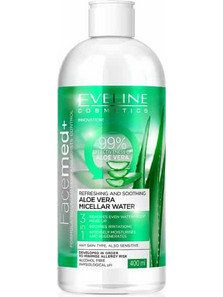 Eveline Refreshing Aloe Vera Micellar Water Ντεμακιγιάζ 400ml
