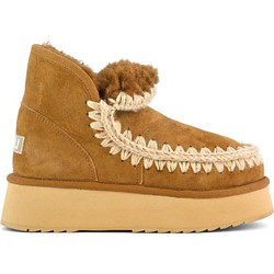 Mou Mini Eskimo Γυναικεία Μποτάκια Πλατφόρμα Suede Ταμπά με Γούνα MUFW681000A-COG