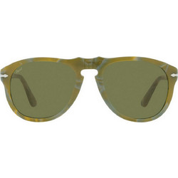 Persol PO0649 Ανδρικά Γυαλιά Ηλίου Aviator Κοκάλινα Πράσινα με Πράσινο Φακό