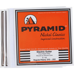 Pyramid Nickel Classics Σετ 6 Χορδές Ηλεκτρικής Κιθάρας Pure Nickel 10-52" Normal Tension