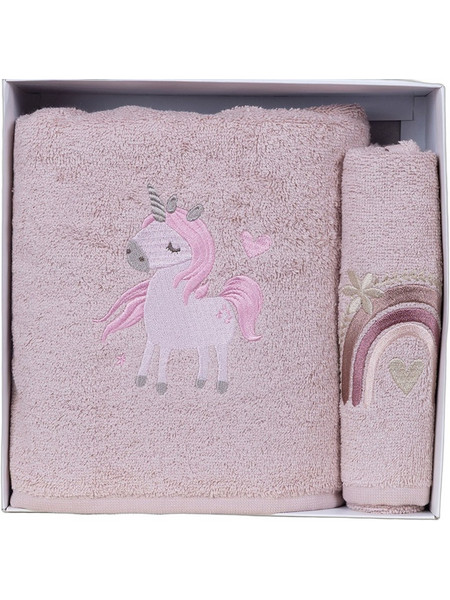 Sunshine Home Fluffy Unicorn Σετ Βρεφικές Πετσέτες 2τμχ 111-176-1