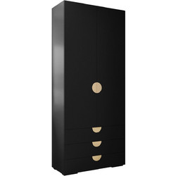 PoliHome Δίφυλλη Ντουλάπα Ρούχων Inova IV 100x47x236cm 163057879