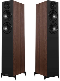 Wharfedale Diamond 12.4i Ζεύγος Ηχείων Hi-Fi Δαπέδου 200W 2.5 Δρόμων Walnut