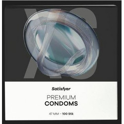 Satisfyer Premium 47mm Προφυλακτικά με Λιπαντικό 100τμχ