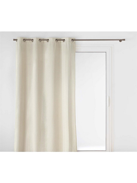 Mastershop Κουρτίνα Βελουτέ με Τρουκς 140x260 Embossed 027.1612769 Εκρού