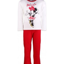 Minerva Minnie Mouse Παιδική Πιτζάμα Βαμβακερή Χειμωνιάτικη Λευκή Κόκκινη 90-60983