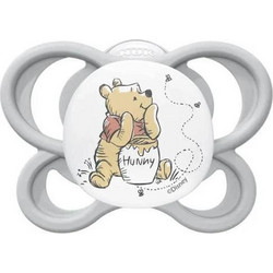Nuk Perfect Match Air Disney Winnie Ορθοδοντική Πιπίλα Σιλικόνης 0-6m Λευκή Γκρι