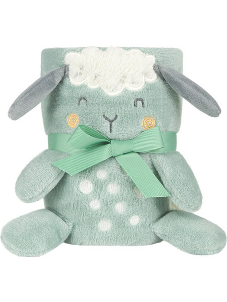 KikkaBoo Sleepy Sheep Κουβέρτα Αγκαλιάς Fleece 75x100 Πράσινο Mint