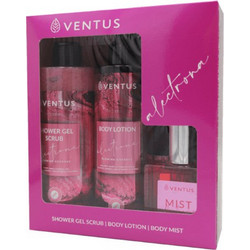 Ventus Alectrona Shower Gel Scrub 300ml + Body Lotion 250ml + Body Mist 50ml