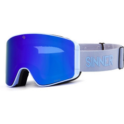 Sinner Aura SIGO-200-50-48 Μάσκα Σκι & Snowboard Ενηλίκων Μπλε με Φακό Καθρέπτη Μπλε