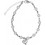 RO Accessories Γυναικείο Βραχιόλι με Καρδιά Ασημί BR092