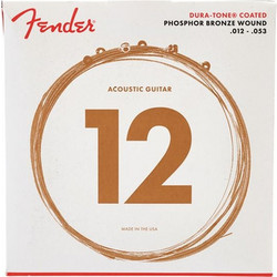 Fender 860L Σετ 6 Χορδές Ακουστικής Κιθάρας Phosphor Bronze 12-53" Light Tension