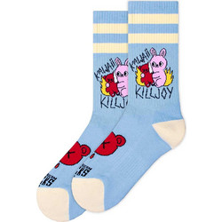 American Socks Killjoy Ανδρικές Κάλτσες Ψηλές με Σχέδια Γαλάζιες AS494