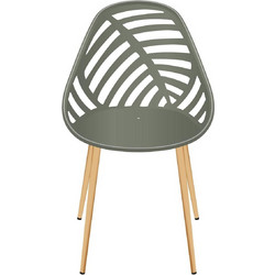 Home Deco Alameda Καρέκλα Κήπου Πολυπροπυλενίου Πράσινη HDO0337FS
