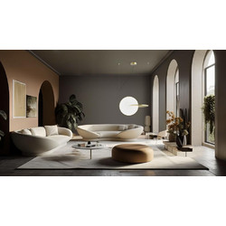 Sikrea Noa/S 9566WIFI Κρεμαστό Φωτιστικό Οροφής Μονόφωτο LED με Ρυθμιζόμενο Λευκό Φως