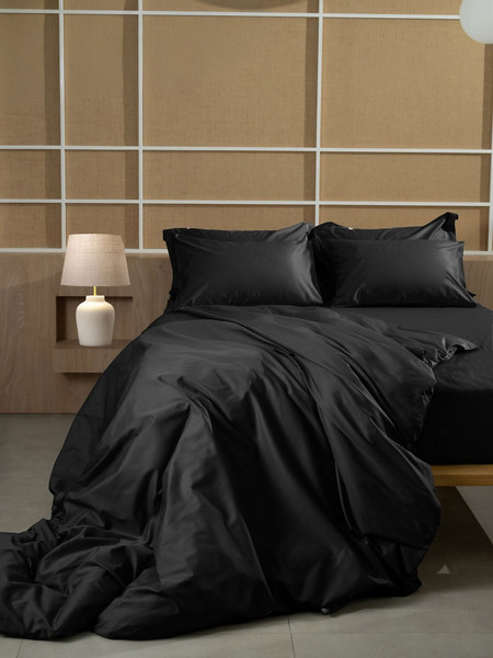 Sunshine Home Σεντόνι Υπέρδιπλο Βαμβακοσατέν 250x280 Omnia Black