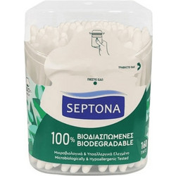 Septona Μπατονέτες Βαμβακερές Βιοδιασπώμενες 160τμχ