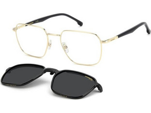 Carrera CA388/C J5G/M9 Ανδρικός Σκελετός Γυαλιών Οράσεως με Clip-On Μεταλλικός Χρυσός