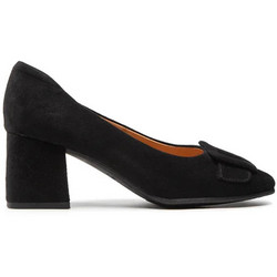 Caprice Γόβες Suede με Χοντρό Χαμηλό Τακούνι Μαύρες 9-22402-29