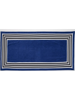Abyss & Habidecor Cannes Πετσέτα Θαλάσσης Navy Μπλε 90x200cm 5057040-332